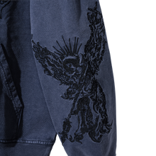 Load image into Gallery viewer, RENAISSANCE EMBROIDERED HOODIE WASHED NAVY
