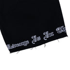 DOOM EMBROIDERED SWEATSHORTS WASHED BLACK/PURPLE