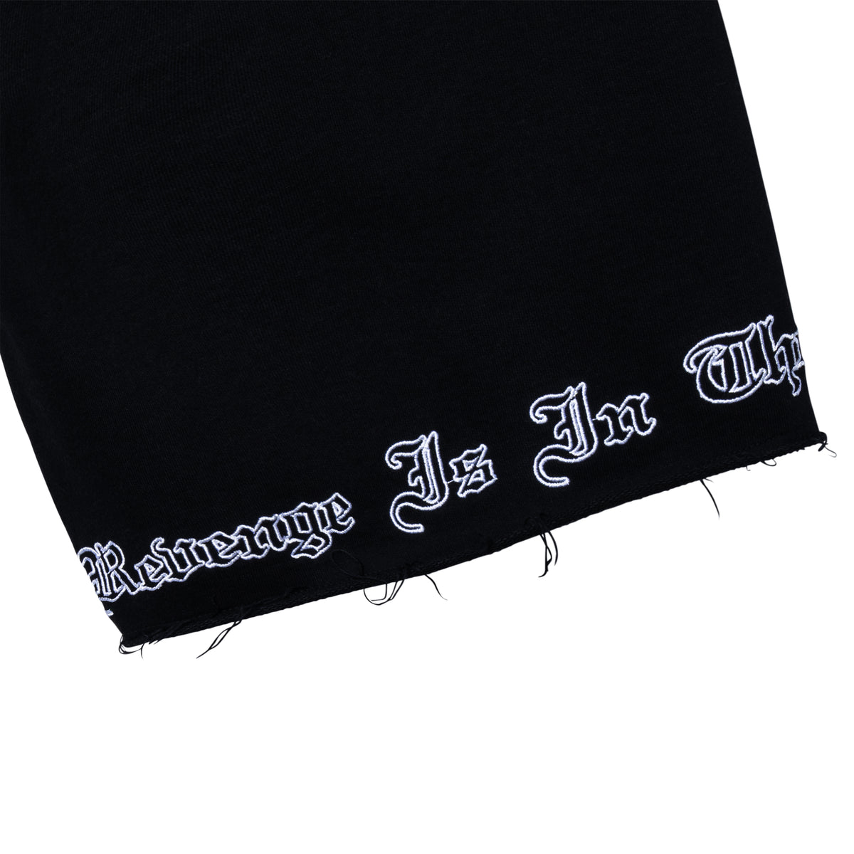 DOOM EMBROIDERED SWEATSHORTS WASHED BLACK/PURPLE