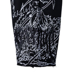 DOOM EMBROIDERED SWEATSHORTS WASHED BLACK/PURPLE