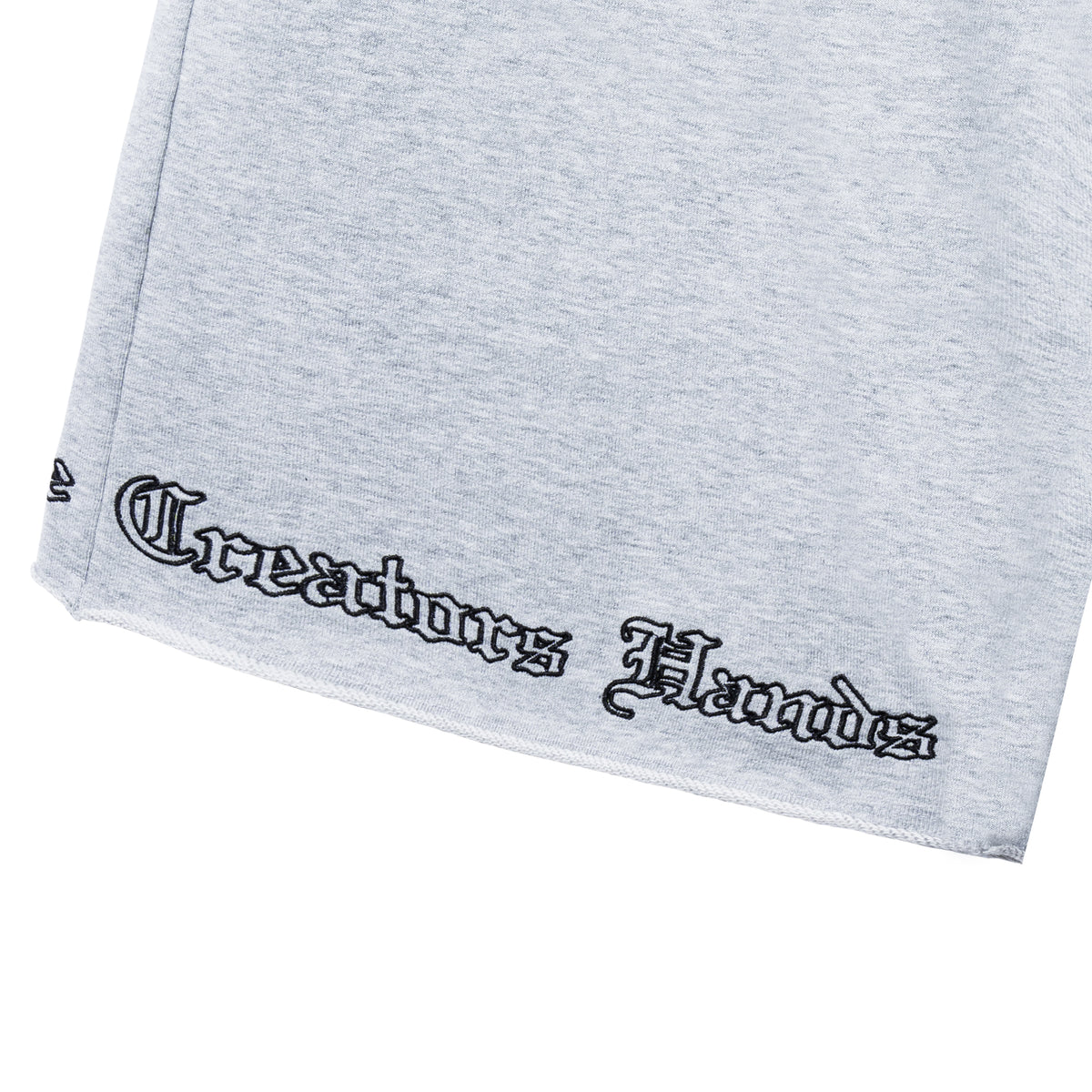 DOOM EMBROIDERED SWEATSHORTS WASHED HEATHER GREY