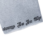 DOOM EMBROIDERED SWEATSHORTS WASHED HEATHER GREY