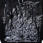 DOOM EMBROIDERED RAGLAN ZIP WASHED BLACK/PURPLE