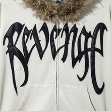 Load image into Gallery viewer, ARCH LOGO THERMAL DISTRESSED FUR ZIP CEMENT
