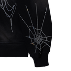 ARACHNID BEJEWELED ZIP WASHED BLACK/CRYSTAL