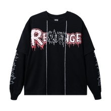 Load image into Gallery viewer, MENDED DOUBLE LAYER LONG SLEEVE BLACK
