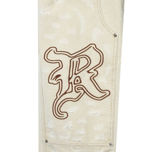 Load image into Gallery viewer, DISTRESSED R CARPENTER PANT CREAM
