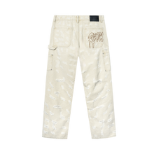 Load image into Gallery viewer, DISTRESSED R CARPENTER PANT CREAM
