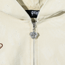 Load image into Gallery viewer, DISTRESSED R CARPENTER WORK JACKET CREAM
