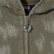 Load image into Gallery viewer, DISTRESSED R CARPENTER WORK JACKET OLIVE
