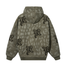 Load image into Gallery viewer, DISTRESSED R CARPENTER WORK JACKET OLIVE
