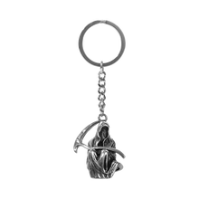 Load image into Gallery viewer, REAPER ANTIQUE CHROME KEYCHAIN
