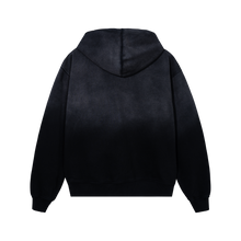 Load image into Gallery viewer, EMBROIDERED ARCH LOGO ZIP WASHED BLACK/WHITE
