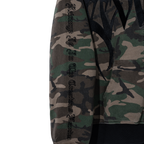 EMBROIDERED ARCH LOGO ZIP GREEN CAMO/BLACK