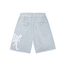 Load image into Gallery viewer, EMBROIDERED ARCH LOGO SWEATSHORTS HEATHER GREY/WHITE
