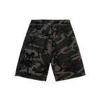 EMBROIDERED ARCH LOGO SWEATSHORTS GREEN CAMO/BLACK
