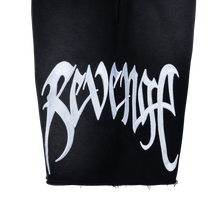 Load image into Gallery viewer, EMBROIDERED ARCH LOGO SWEATSHORTS WASHED BLACK/WHITE
