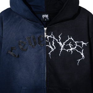 DUALITY ZIP WASHED NAVY/BLACK