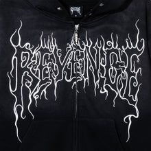Load image into Gallery viewer, CRADLE OF BONES STUDDED ZIP WASHED BLACK
