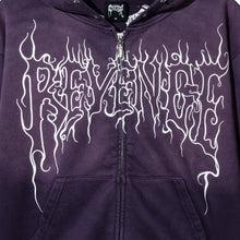 Load image into Gallery viewer, CRADLE OF BONES STUDDED ZIP WASHED PURPLE
