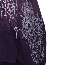 Load image into Gallery viewer, CRADLE OF BONES STUDDED ZIP WASHED PURPLE
