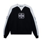 CHOPPER EMBROIDERED CREWNECK BLACK/HEATHER GREY