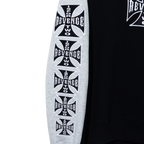 CHOPPER EMBROIDERED CREWNECK BLACK/HEATHER GREY