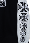 CHOPPER EMBROIDERED CREWNECK BLACK/HEATHER GREY