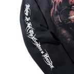 HEAVY METAL SPLIT ZIP WASHED BLACK