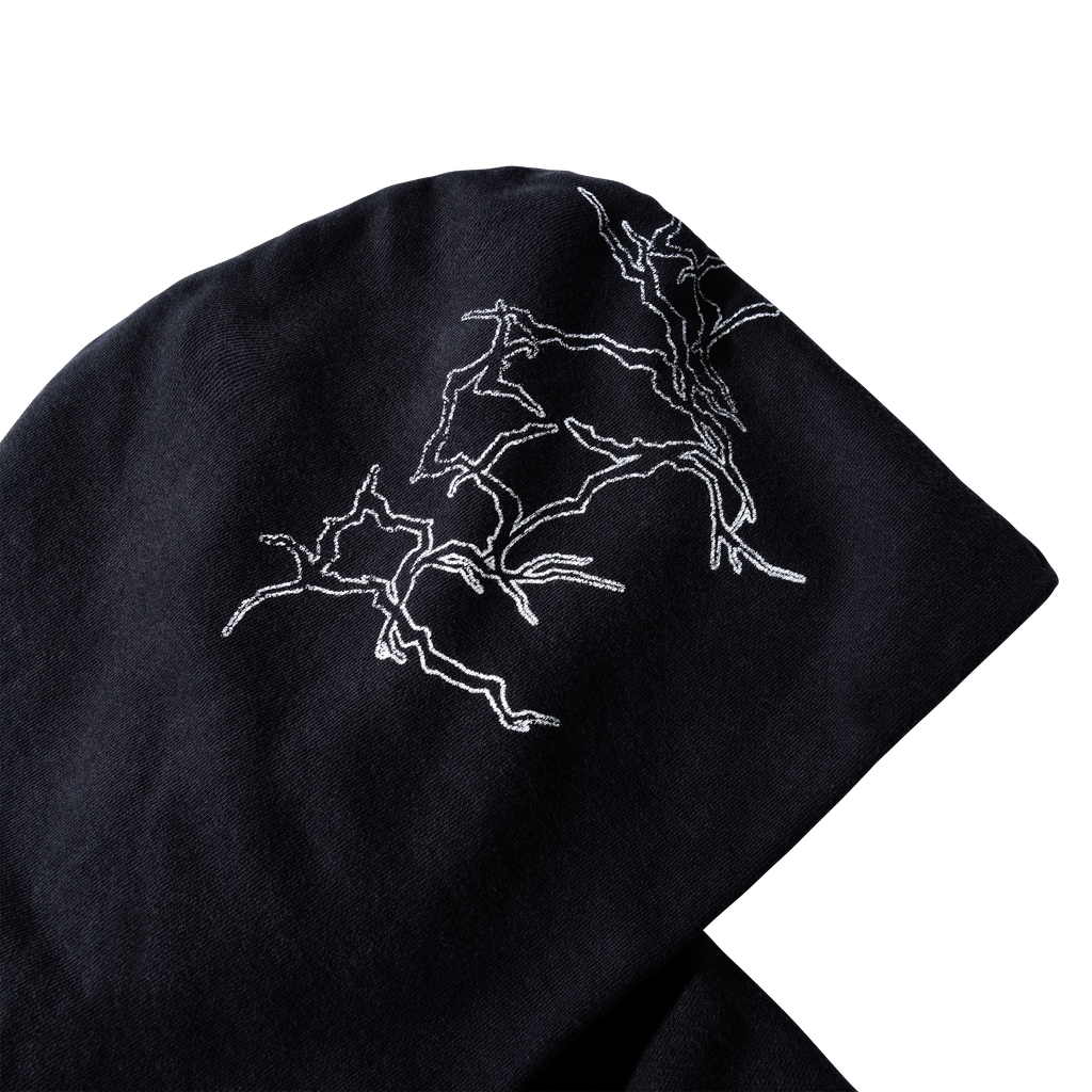 HEAVY METAL SPLIT ZIP WASHED BLACK