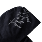 HEAVY METAL SPLIT ZIP WASHED BLACK