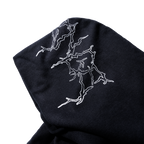 HEAVY METAL SPLIT ZIP WASHED BLACK
