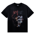 HEAVY METAL SPLIT TEE BLACK
