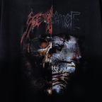HEAVY METAL SPLIT TEE BLACK