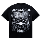 HEAVY METAL SPLIT TEE BLACK