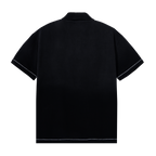 DESOLATE EMBROIDERED POLO WASHED BLACK