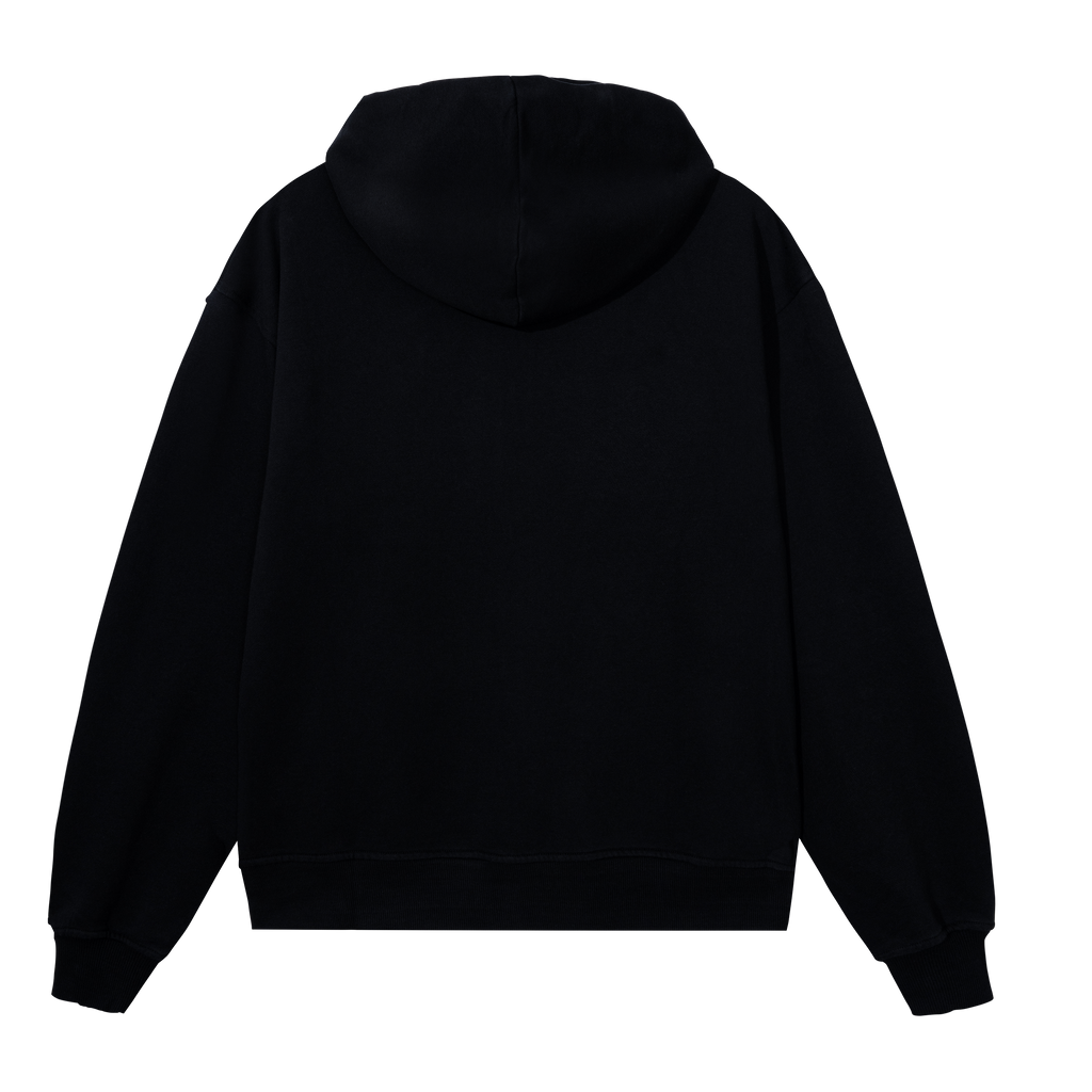 LIGHTNING LOGO EMBROIDERED ZIP BLACK/RED