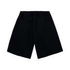 LIGHTNING LOGO EMBROIDERED SWEATSHORTS BLACK/RED
