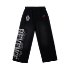WACO EMBROIDERED SWEATPANTS BLACK