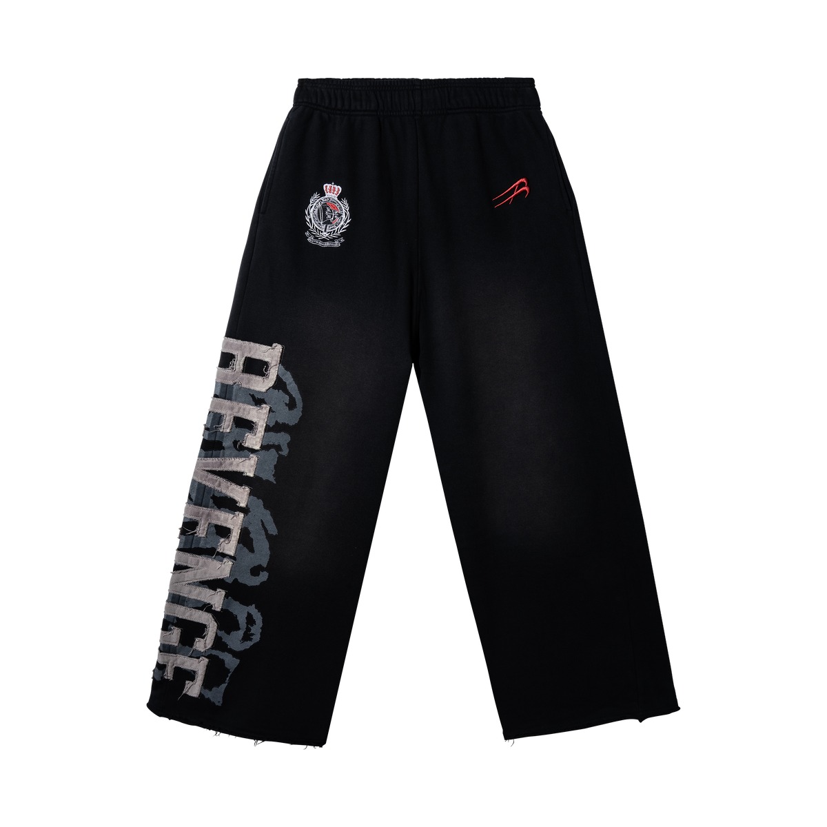 WACO EMBROIDERED SWEATPANTS BLACK
