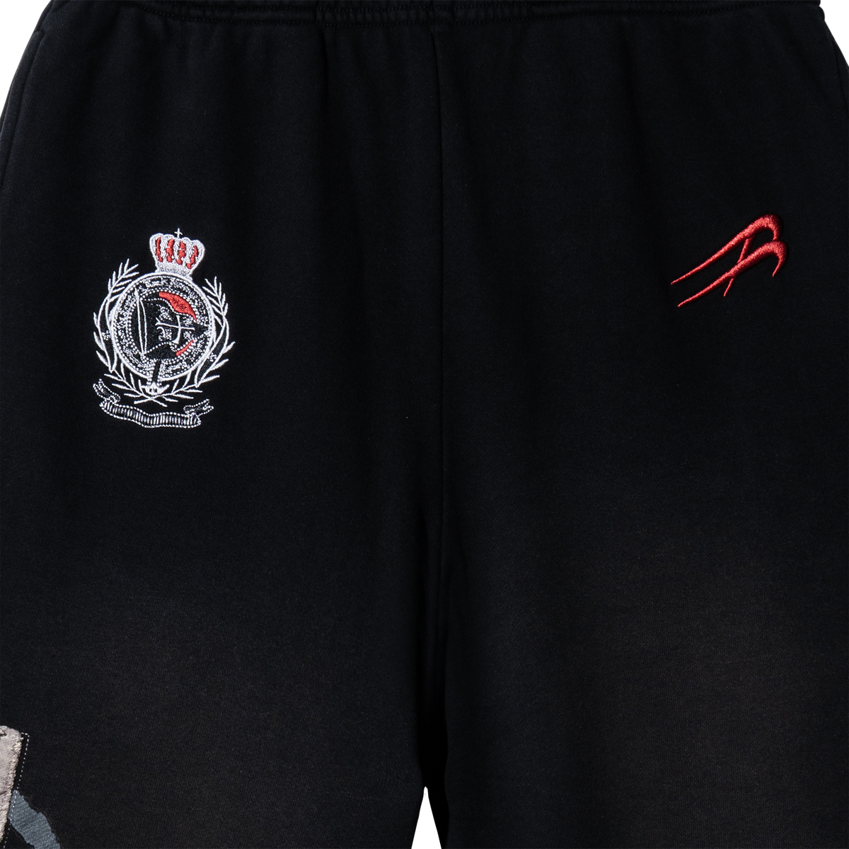 WACO EMBROIDERED SWEATPANTS BLACK