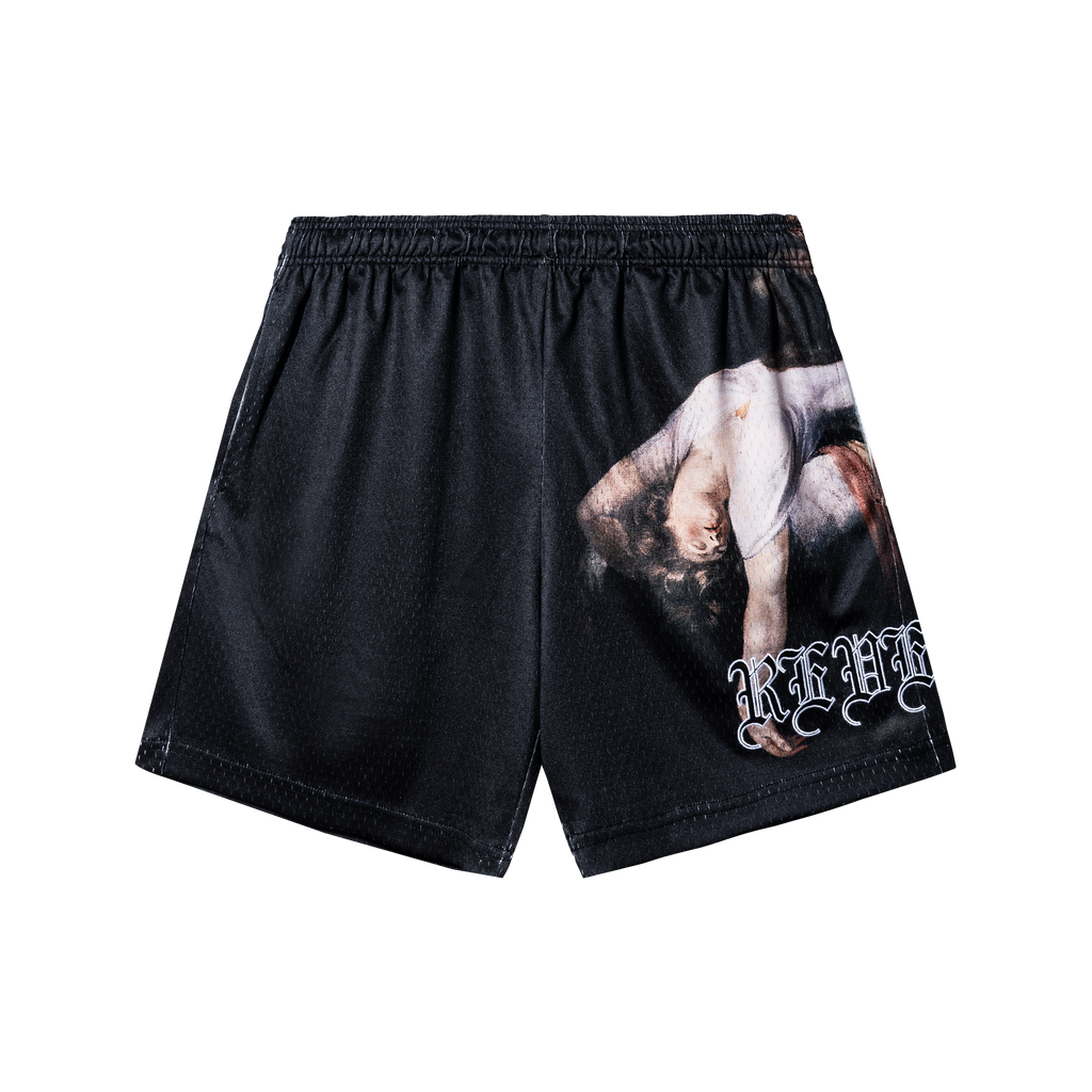 SLEEP PARALYSIS MESH SHORTS BLACK