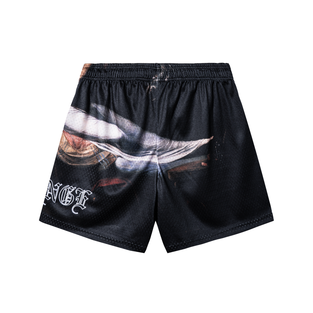 SLEEP PARALYSIS MESH SHORTS BLACK