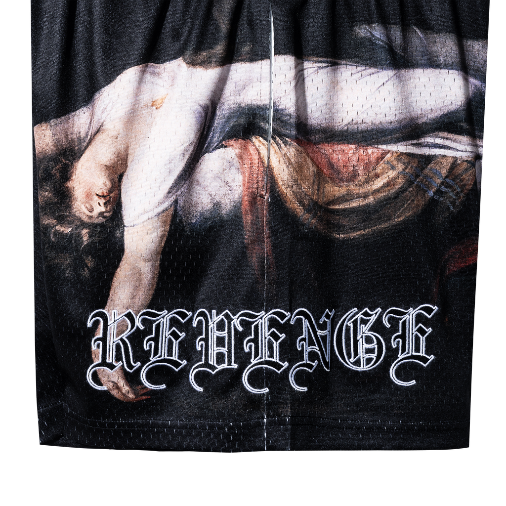 SLEEP PARALYSIS MESH SHORTS BLACK