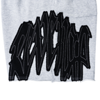 RAW EDGE ARCH LOGO EMBROIDERED SWEATSHORTS HEATHER GREY/BLACK