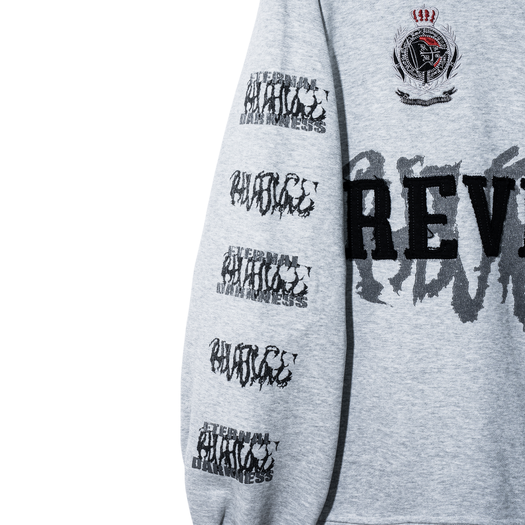 WACO EMBROIDERED QUARTER ZIP HEATHER GREY