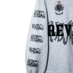 WACO EMBROIDERED QUARTER ZIP HEATHER GREY