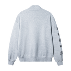WACO EMBROIDERED QUARTER ZIP HEATHER GREY