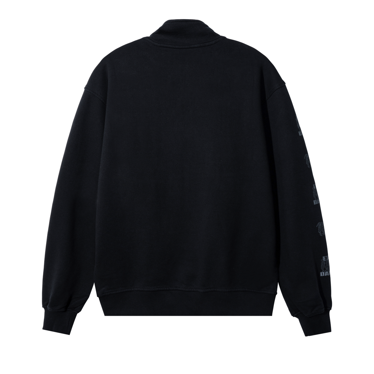 WACO EMBROIDERED QUARTER ZIP BLACK