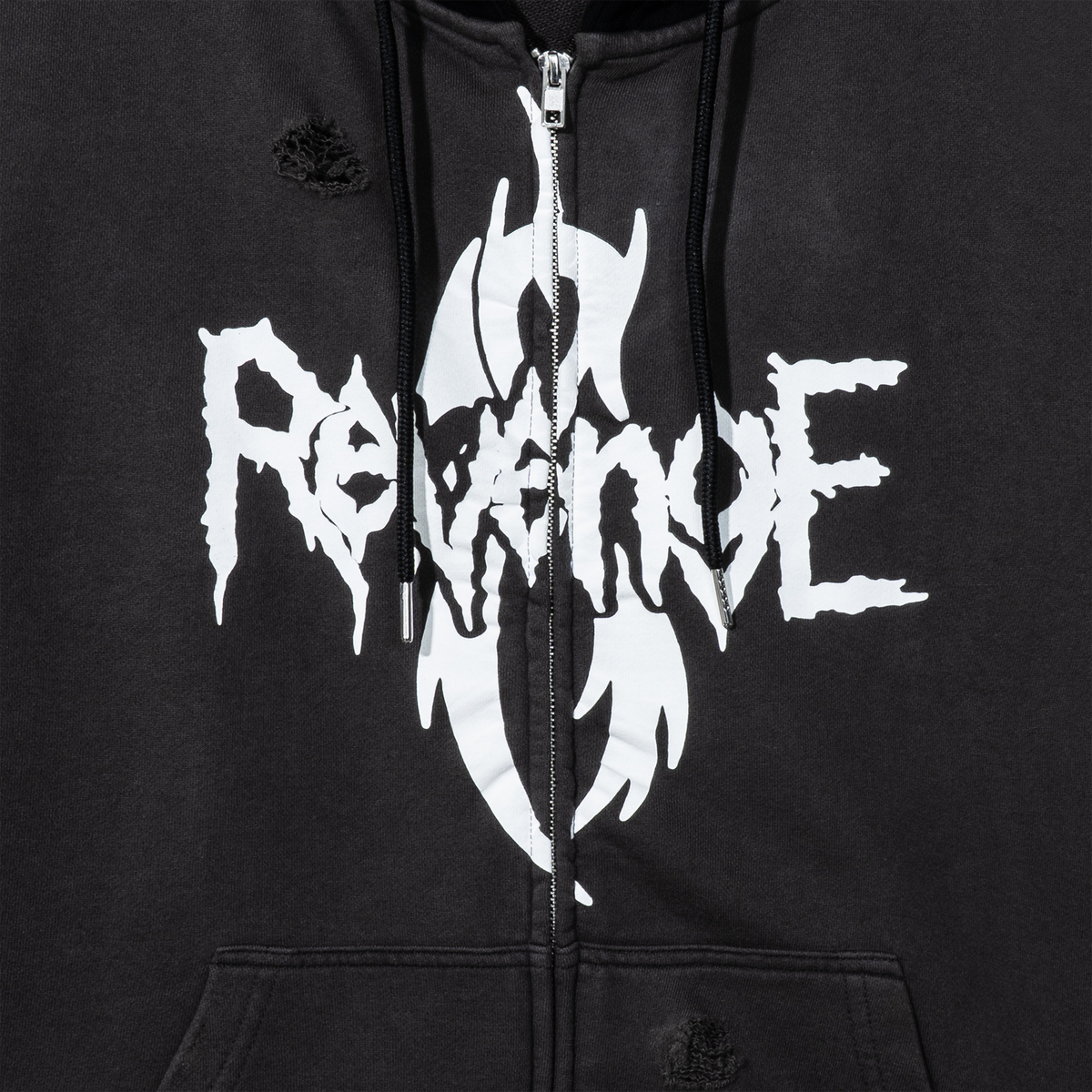 ABERRATED RECONSTRUCTED ZIP BLACK